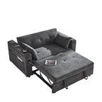 Canapé convertible 54 pouces avec lit gigogne, double assise, fonction relax