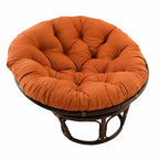 Fauteuil Papasan en rotin de 42 pouces avec coussin en sergé