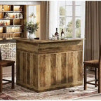 Meuble de bar d'angle avec porte-verres pour pub à domicile