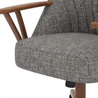 Chaise de salle à manger Caster, finition noyer