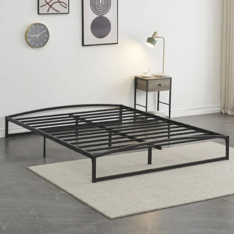 Cadre de lit plateforme en métal profil bas de 10 pouces