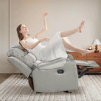 Grand fauteuil inclinable en similicuir de style américain pour salon