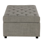 Pouf lit pliant, pouf de 126 cm avec lit pliant, pouf-lit convertible avec matelas à mémoire de forme et design capitonné