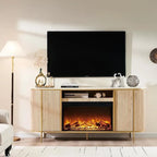 70 Meuble TV moderne de luxe avec cheminée, Centre de divertissement, Console TV