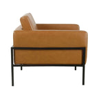 Fauteuil club moderne HomePop rembourré avec cadre en métal