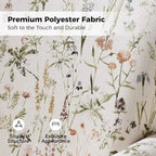 Fauteuil à bascule pivotant Georg en tissu confortable à motif floral avec accoudoirs arrondis par HULALA HOME