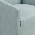 Chaise de salle à manger Charlotte avec roulettes