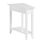 Table d'appoint d'angle American Heritage avec étagère de Convenience Concepts