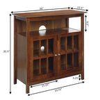 Meuble TV Big Sur Highboy de 40 pouces avec rangements, par Convenience Concepts