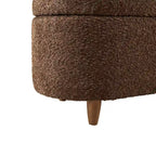 Banc de rangement rabattable INK+IVY Bailey Taupe Boucle