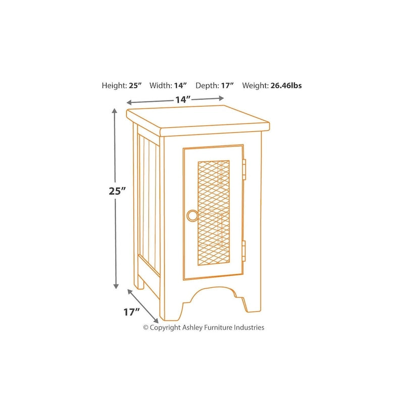Table d'appoint de canapé — Blanc/Marron