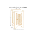Table d'appoint de canapé — Blanc/Marron