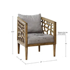 Chaise décorative à effet craquelé