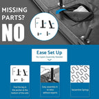 Memory Foam Futon Couch Bed Convertible Sofa with Adjustable Splitback for Compact Living Space