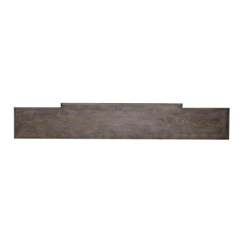 Console de table de 72 pouces pour entrée – Blanc antique et écorce vieillie