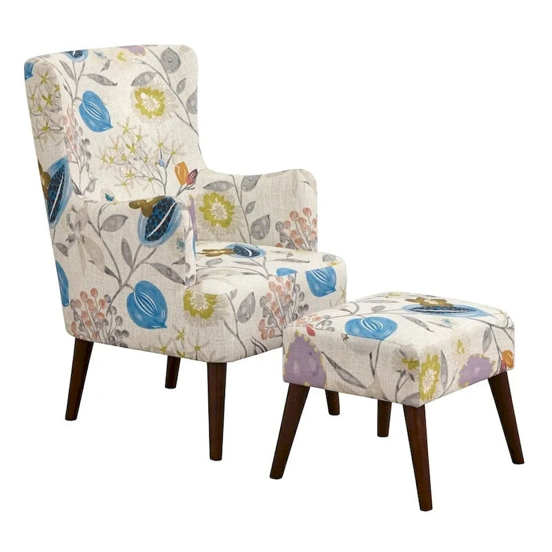 Chair and Footstool Set