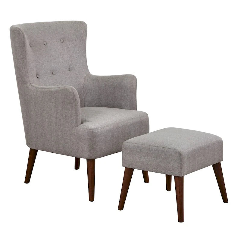 Chair and Footstool Set