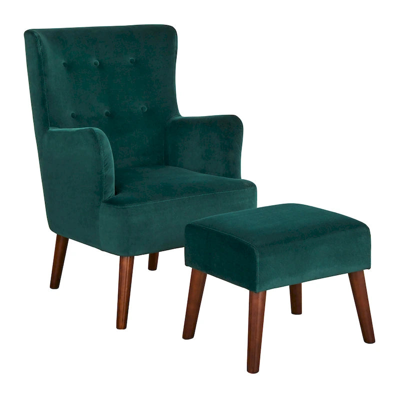 Chair and Footstool Set