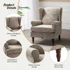 Traditional Fabric-Upholstered Armchairs (Turned Wood Legs, Set of 2)