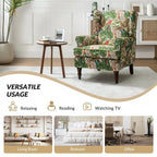 Traditional Fabric-Upholstered Armchairs (Turned Wood Legs, Set of 2)