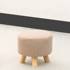Pouf rond en velours (avec patins antidérapants)
