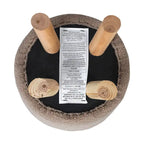 Pouf rond en velours (avec patins antidérapants)