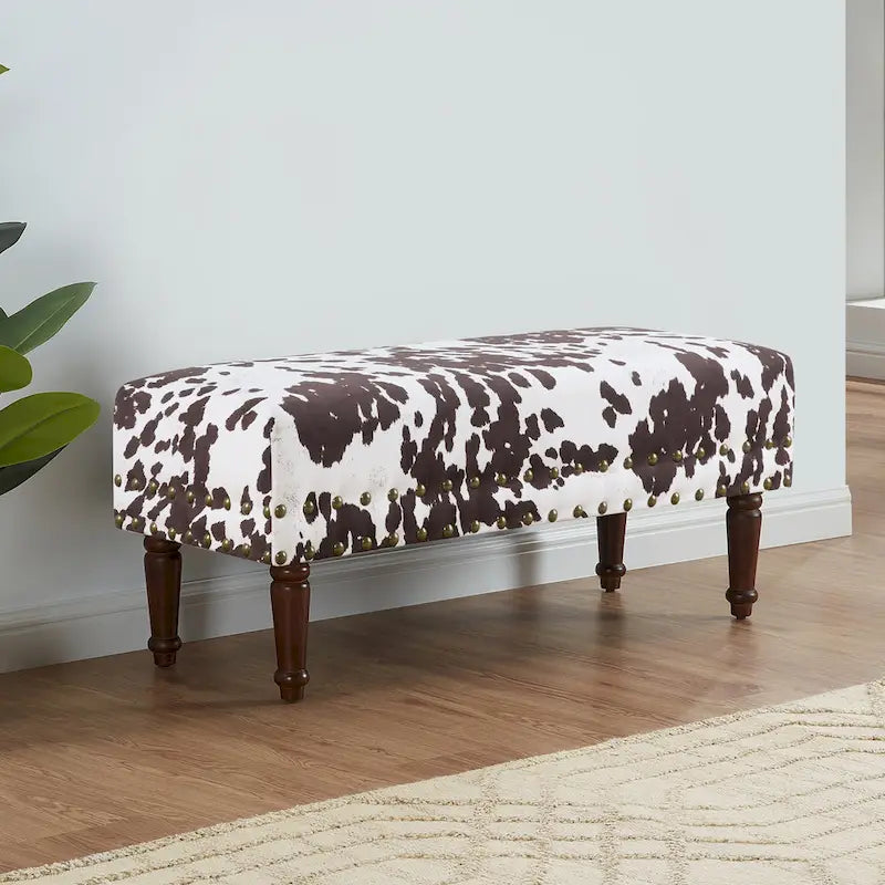 Banc clouté imprimé vache