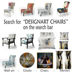 Blue-Yellow Intuitive Imagery Series I — Soft-Upholstered Abstract Decorative Chair / Modern-Style Armchair