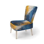 Blue-Yellow Intuitive Imagery Series I — Soft-Upholstered Abstract Decorative Chair / Modern-Style Armchair