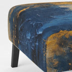 Blue-Yellow Intuitive Imagery Series I — Soft-Upholstered Abstract Decorative Chair / Modern-Style Armchair