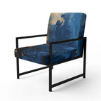 Blue-Yellow Intuitive Imagery Series I — Soft-Upholstered Abstract Decorative Chair / Modern-Style Armchair