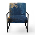 Blue-Yellow Intuitive Imagery Series I — Soft-Upholstered Abstract Decorative Chair / Modern-Style Armchair