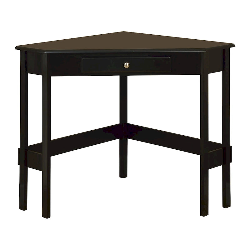 Contemporary Wood 1-drawer Corner Desk