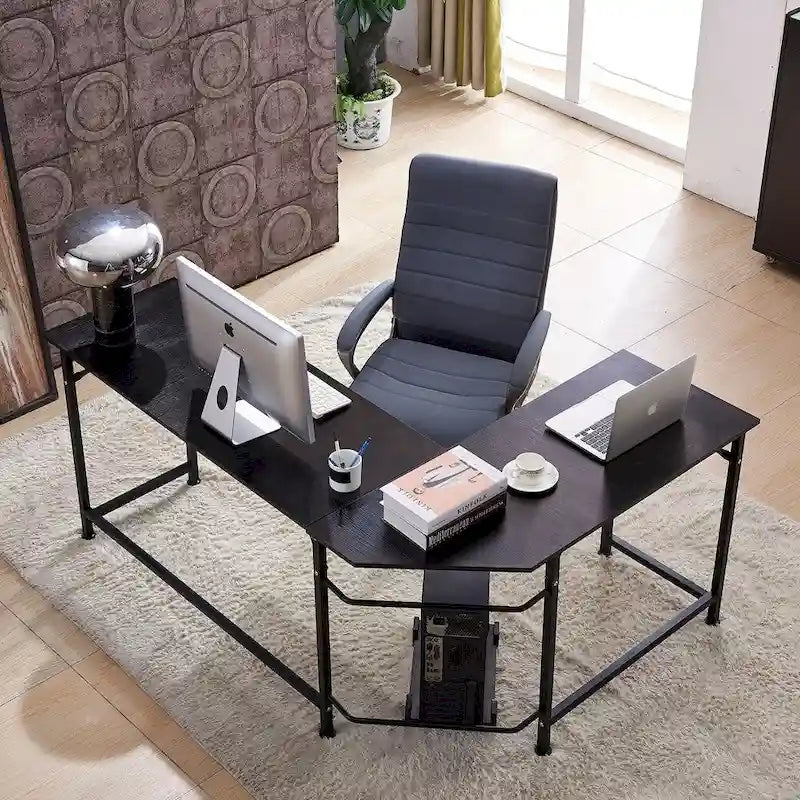Bureau d'angle gaming en L, MDF 7121