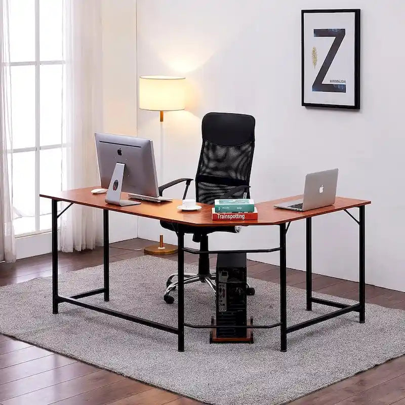 Bureau d'angle gaming en L, MDF 7121
