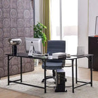 Bureau d'angle gaming en L, MDF 7121