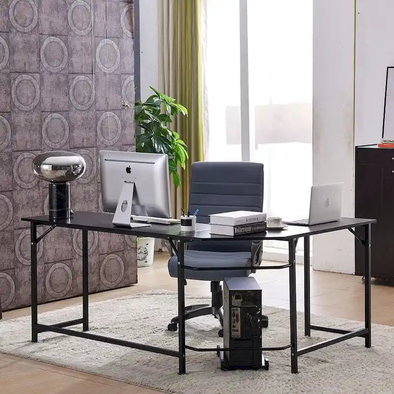 Bureau d'angle gaming en L, MDF 7121