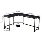 Bureau d'angle gaming en L, MDF 7121