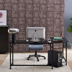 Bureau d'angle gaming en L, MDF 7121