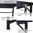 Bureau d'angle gaming en L, MDF 7121