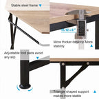 Bureau d'angle gaming en L, MDF 7121