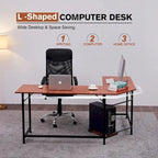 Bureau d'angle gaming en L, MDF 7121