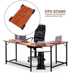 Bureau d'angle gaming en L, MDF 7121