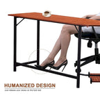 Bureau d'angle gaming en L, MDF 7121