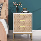 Table de chevet moderne avec 3 tiroirs pour chambre à coucher