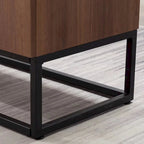 Bahut effet bois avec meuble de service à 3 tiroirs
