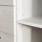 Bahut effet bois avec meuble de service à 3 tiroirs