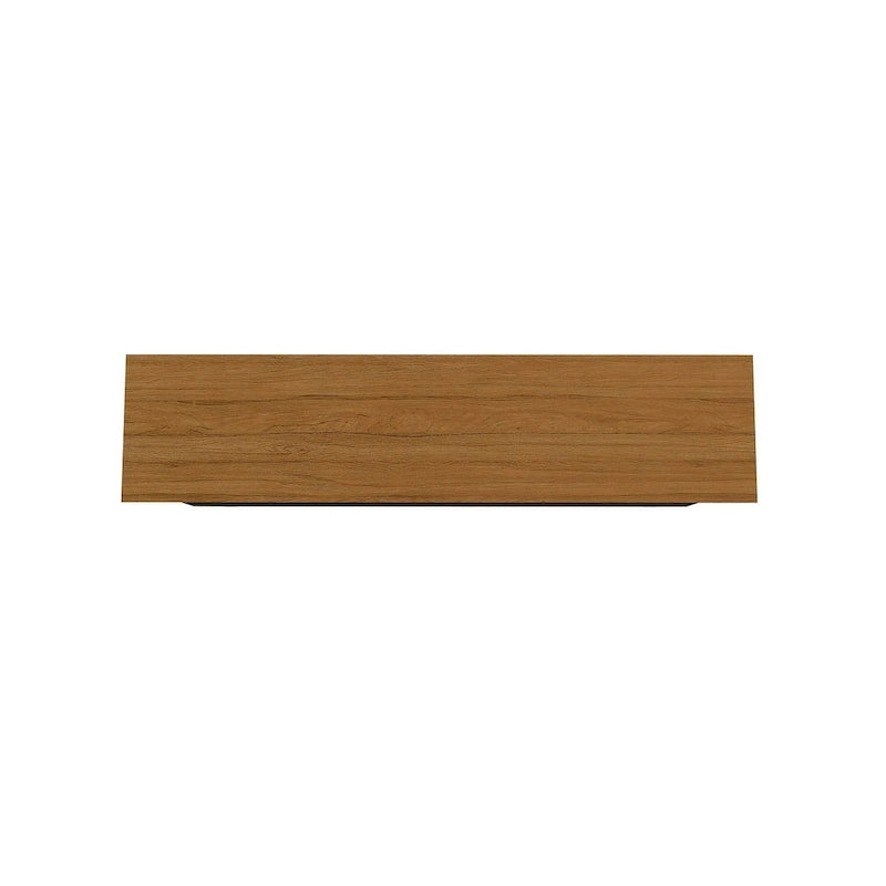 62.99 Meuble d'appoint — Pieds en bois massif, conception à double porte ; Couleurs : blanc crème et cannelle