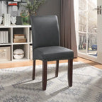 Chaise Parsons Copper Grove Five Bridge Eco en similicuir avec clous
