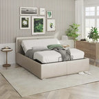 FunniHomi Twin XL/Queen/Split King Size Adjustable Bed Frame, Zero Clearance, Zero Gravity, Mattress Holder